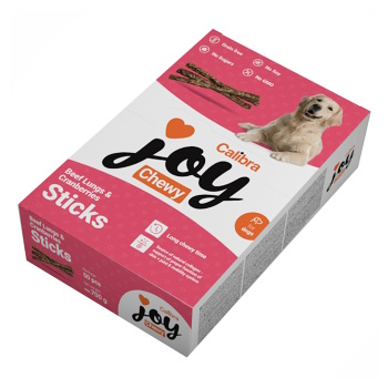 CALIBRA Joy Dog Chewy Beef Lungs & Cranberries Sticks 700 g (Funkčné maškrty pre psov) - Monoproteinové