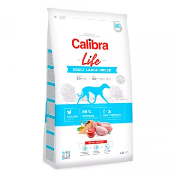 CALIBRA Life Adult Large Breed Chicken granule pre psov 1 ks, Hmotnosť balenia: 2,5 kg