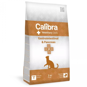 CALIBRA Veterinary Diets Gastrointestinal & Pancreas granuly pre mačky, Hmotnosť balenia: 2 kg