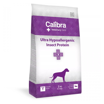 CALIBRA Veterinary Diets Ultra Hypoallergenic Insect granuly pre psov, Hmotnosť balenia: 12 kg