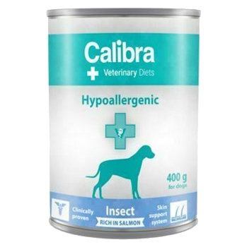 CALIBRA Vet. Diets Hypoallergenic konzerva pre psov Insect&Salmon 400 g