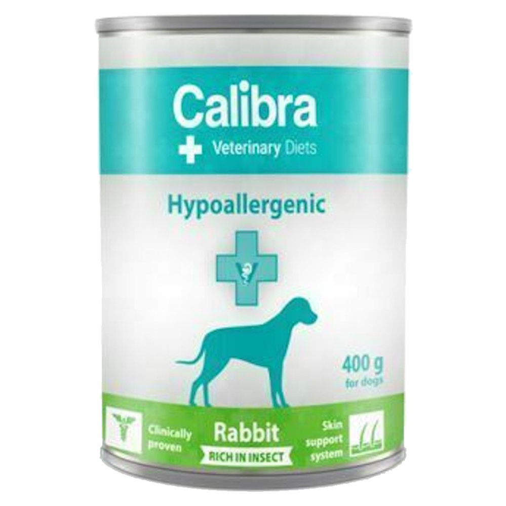 Calibra VD Dog Hypoallergenic Rabit&Insect konzervy pre psy 6 x 400 g