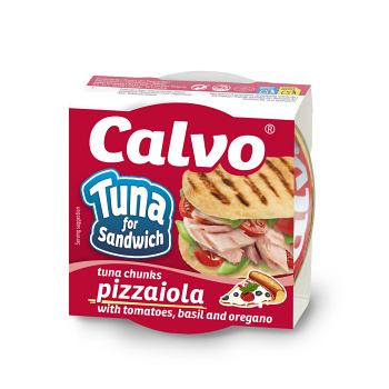 CALVO Sandwich pizzaiola tuniak s paradajkami bazalkou a oreganom 142 g