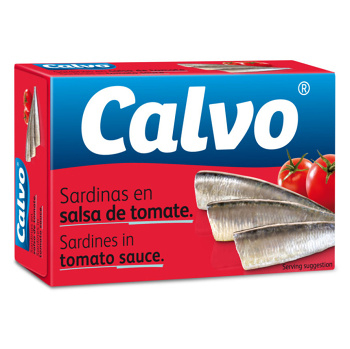 CALVO Sardinky v paradajkovej omáčke 120 g