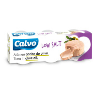 CALVO Tuniak v olivovom oleji s nízkym obsahom soli 3 x 80 g