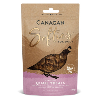 CANAGAN Softies quail treats maškrty pre psov 200 g (Tréningové maškrty pre psov)