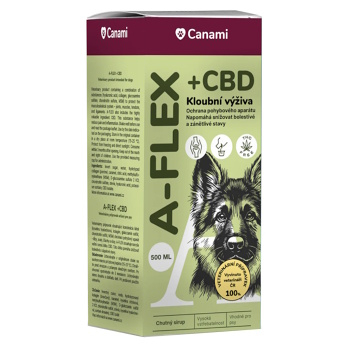 CANAMI A-Flex + CBD 500 ml (Veterinárne výživové doplnky na kĺby)