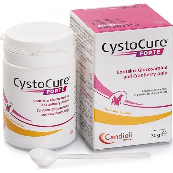CANDIOLI Cystocure pre psov a mačky prášok 30 g (Veterinárne výživové doplnky pre psov)