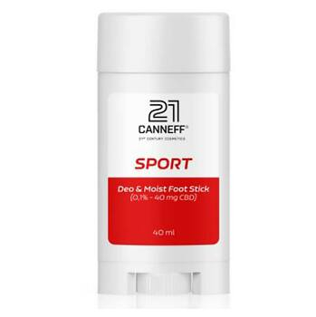 CANNEFF Sport DEO&Moist Foot Stick 40 ml (Starostlivosť o nohy) - Regeneračné