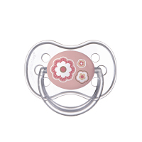 CANPOL BABIES Cumlík silikónový symetrický NEWBORN BABY 0-6m ružový