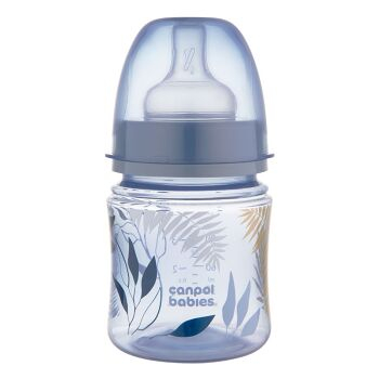 CANPOL BABIES Antikoliková fľaša EasyStart GOLD modrá 120 ml