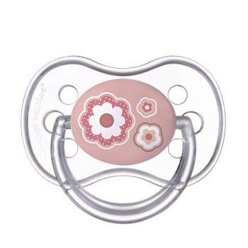 CANPOL BABIES Cumlík silikónový symetrický NEWBORN BABY 18+ m ružový
