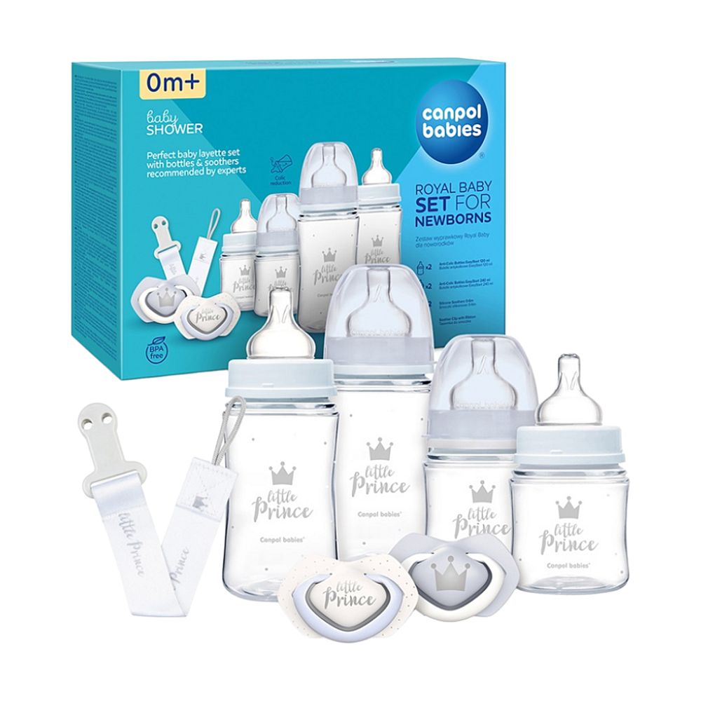 CANPOL BABIES Darčeková sada pre novorodencov Royal Baby modrá