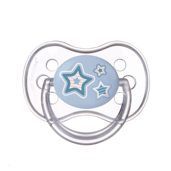 CANPOL BABIES Cumlík silikónový symetrický NEWBORN BABY 18+m modrý
