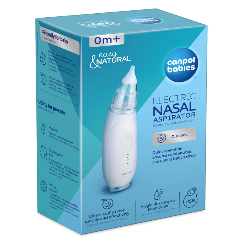 Canpol babies Easy&Natural odsávačka nosných hlienov 1 ks kúpite na Mojalekaren.sk