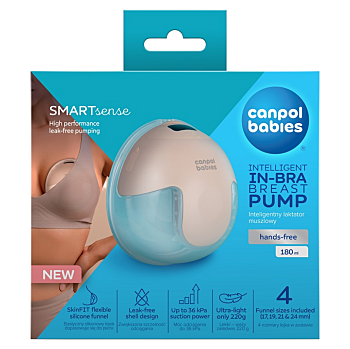 CANPOL BABIES SmartSense elektrická odsávačka mlieka do podprsenky (Odsávačky mlieka) - Elektrické
