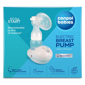 CANPOL BABIES Elektrická odsávačka materského mlieka EasyStart (Odsávačky mlieka) - Elektrické