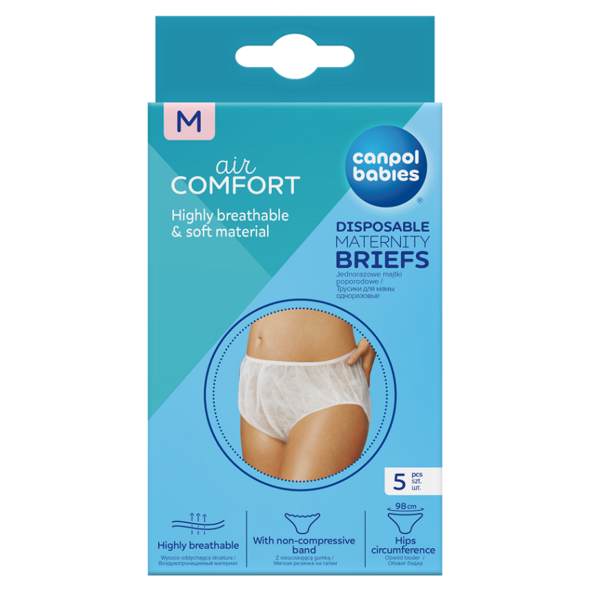 CANPOL BABIES jednorazové materské nohavičky vel. M 9598 5 ks