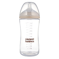CANPOL BABIES Fľaša antikoliková natural shape 9m+ 330 ml