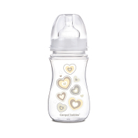 CANPOL BABIES Fľaša sa širokým hrdlom NEWBORN BABY bežová 240 ml
