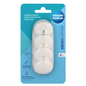 CANPOL BABIES Ochrana zásuvky 4 ks (Bezpečnosť detí v domácnosti)
