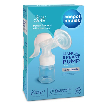 CANPOL BABIES Ručná odsávačka materského mlieka basic (Odsávačky mlieka) - Manuálny