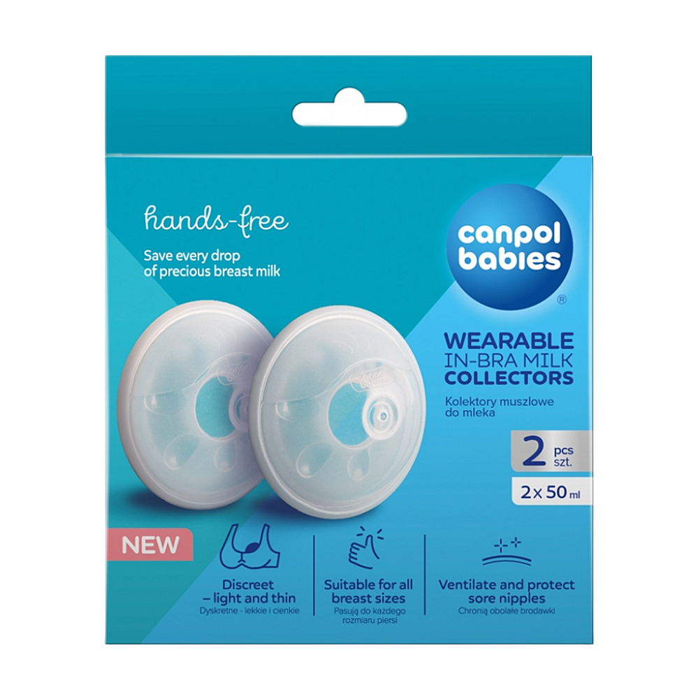 Canpol babies Breast Milk Collector zberače materského mlieka do podprsenky 2 ks