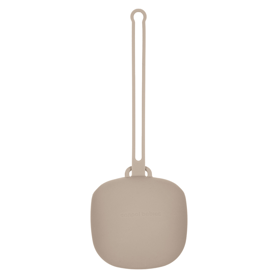 CANPOL BABIES Silikónové puzdro na cumlík béžové 1 ks