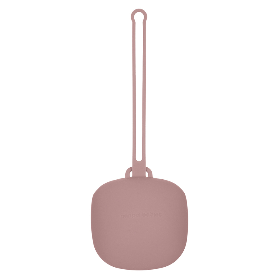 CANPOL BABIES Silikónové puzdro na cumlík ružové 1 ks