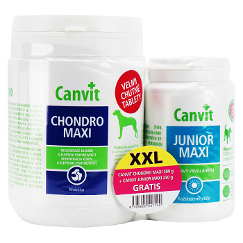 CANVIT Chondro Maxi 500 g + CANVIT Junior Maxi 230 g