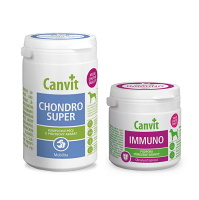 CANVIT Chondro Super 230 g + CANVIT Imunno pre psov 100 g