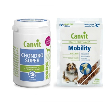 CANVIT Chondro Super pre psov 230 g ochutené + Canvit Snack Mobility