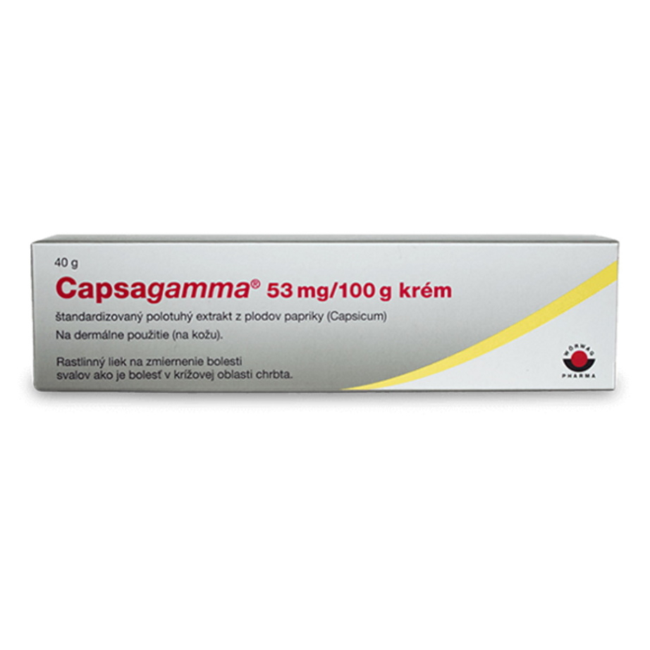 CAPSAGAMMA 53 mg/100 g krém 40 g kúpite na Mojalekaren.sk