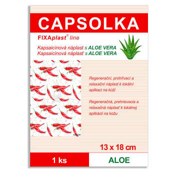 CAPSOLKA Kapsaicínová náplasť ALOE 13x18 cm 1 ks