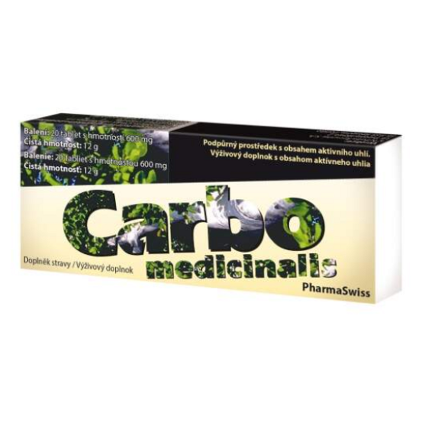 CARBO medicinalis PharmaSwiss 20 tabliet kúpite na Mojalekaren.sk