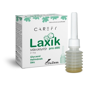 CAREFY Laxík mikroklystír pre deti 2 x 3 g (Na zápchu)