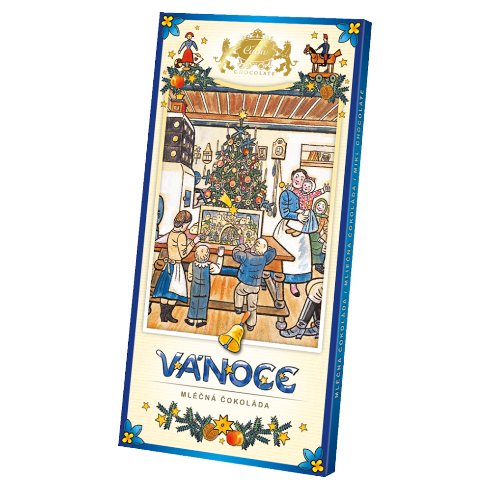 CARLA Mliečna čokoláda vianočný motív J. Lady 80 g