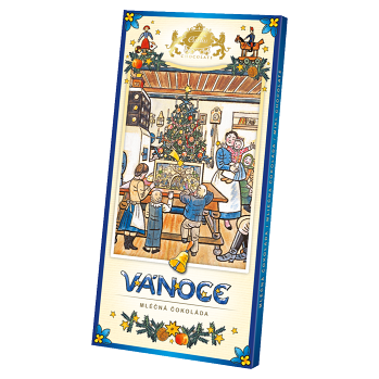 CARLA Mliečna čokoláda vianočný motív J. Lady 80 g (Čokolády) - Mliečne