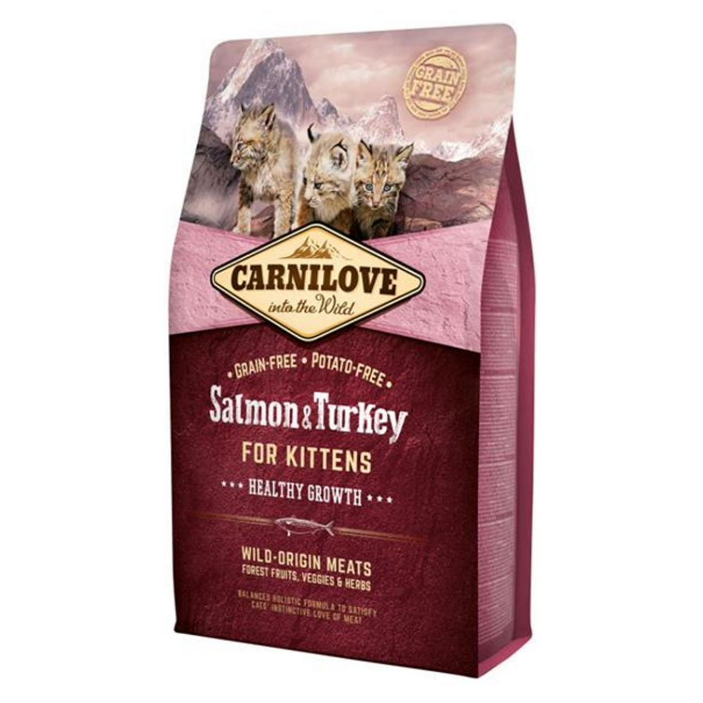 E-shop CARNILOVE Salmon & Turkey granule pre mačiatka 1 ks, Hmotnosť balenia: 2 kg