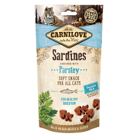 CARNILOVE Semi Moist Snack pre mačky Sardine&Parsley 50 g