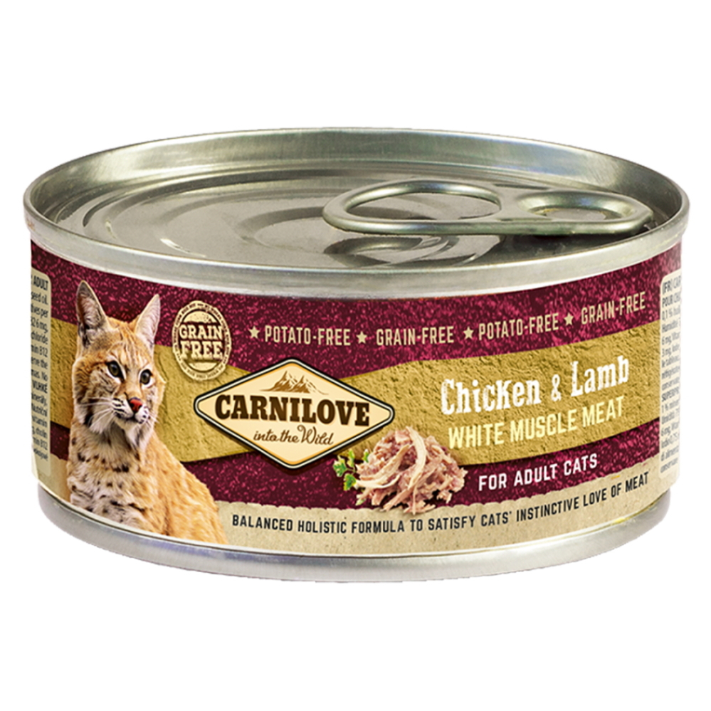 E-shop CARNILOVE Cat adult chicken & lamb konzerva pre mačky 100 g