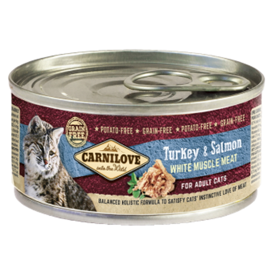 E-shop CARNILOVE Cat turkey & salmon konzerva pre mačky 100 g