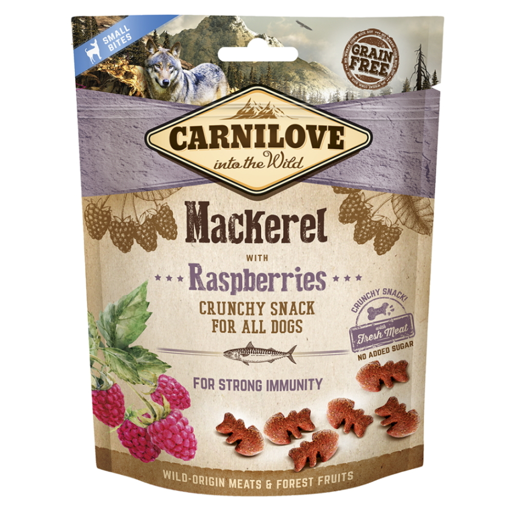 CARNILOVE Dog Crunchy Snack Mackerel&Raspberries 200 g