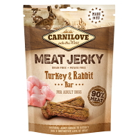 CARNILOVE Meat Jerky pre psov Turkey & Rabbit Bar 100 g