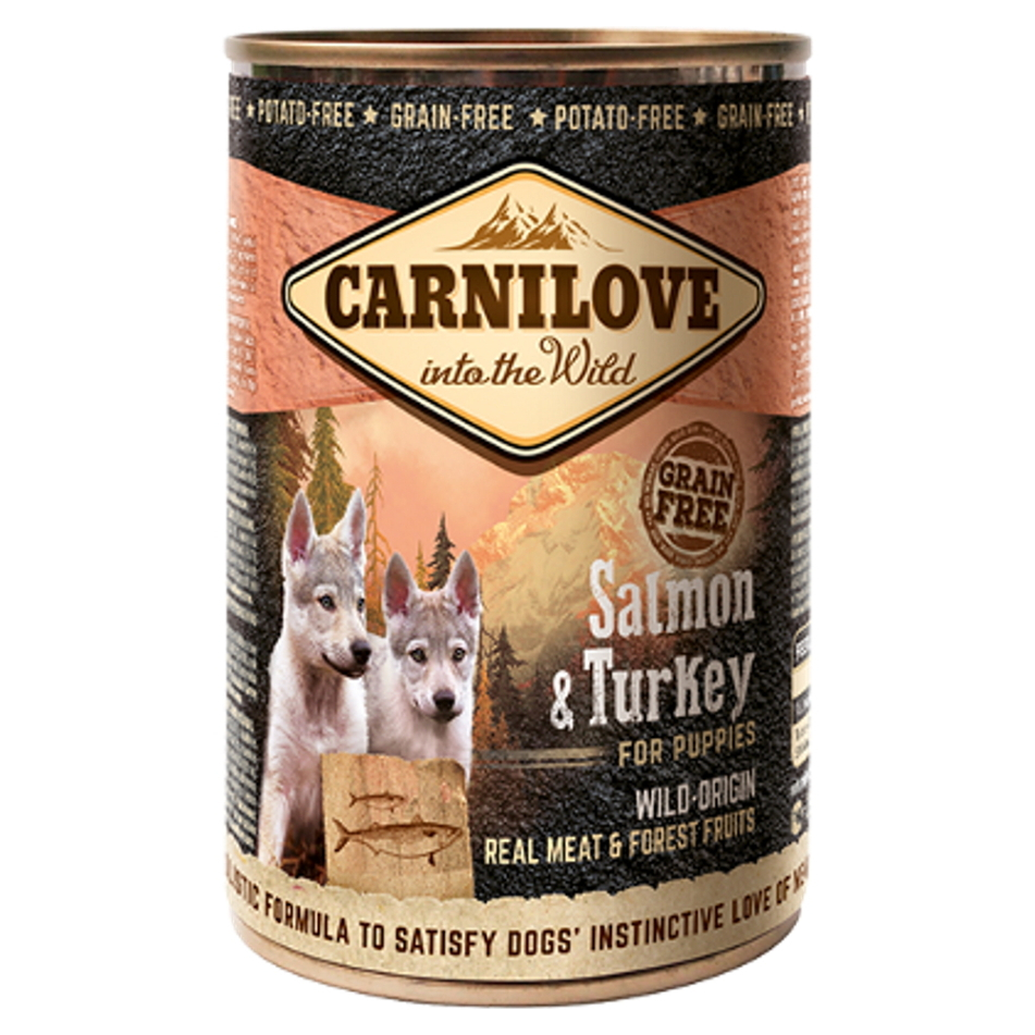 E-shop CARNILOVE Dog salmon & turkey for puppies GF pre psov 400 g