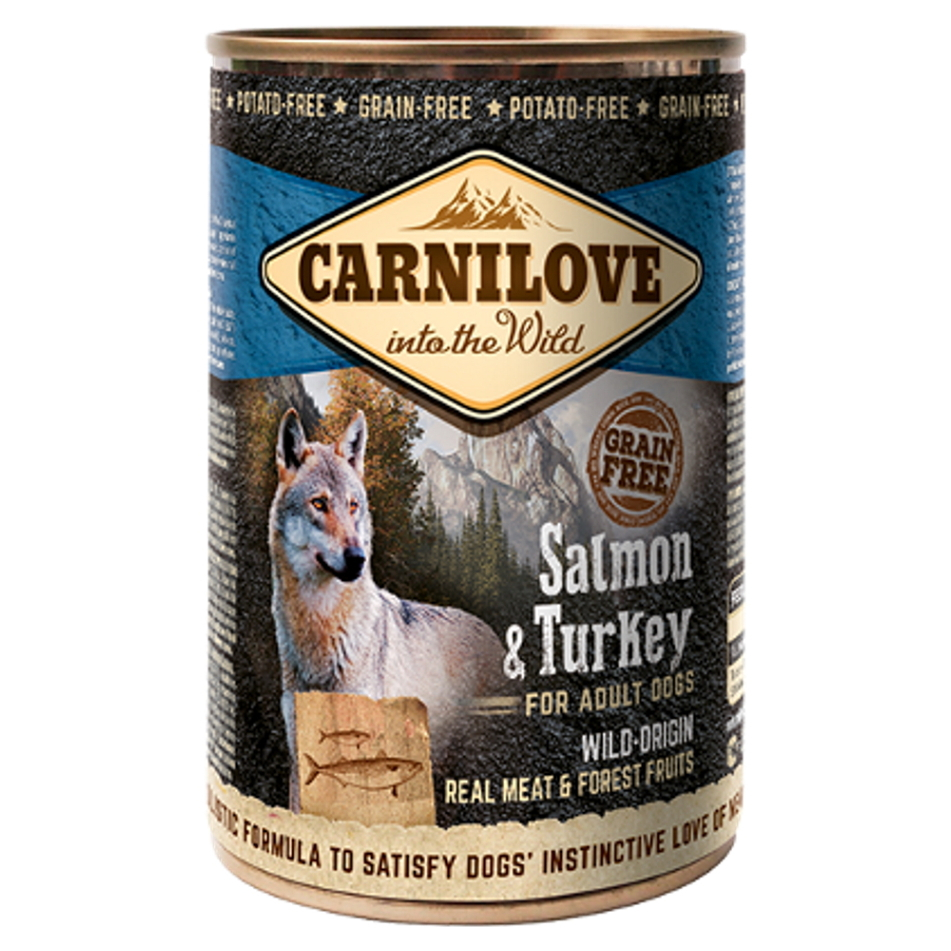 E-shop CARNILOVE Dog salmon & turkey grain free pre psov 400 g