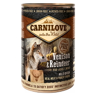 CARNILOVE Dog venison + reindeer grain free pre psov 400 g