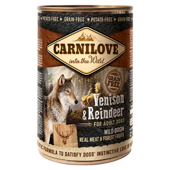 CARNILOVE Dog venison + reindeer grain free pre psov 400 g