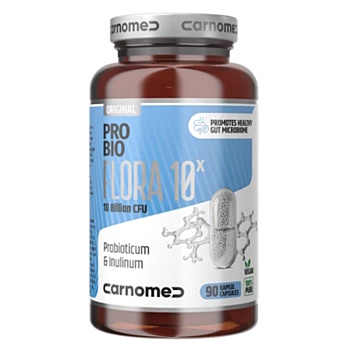 CARNOMED Probio flora 10 kmeňov 90 kapsúl (Probiotiká, laktobacily) - Viaczložkové
