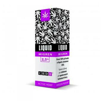 CBDex Liquid migrénu 2,5% 10 ml